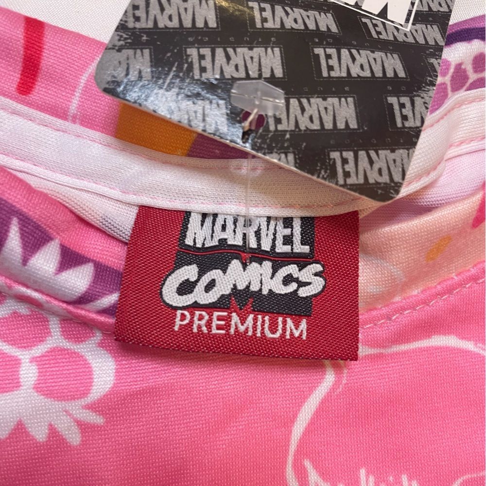 NWT Marvel Comics Premium size large Lilo & Stick pink shirt - Picture 3 of 5